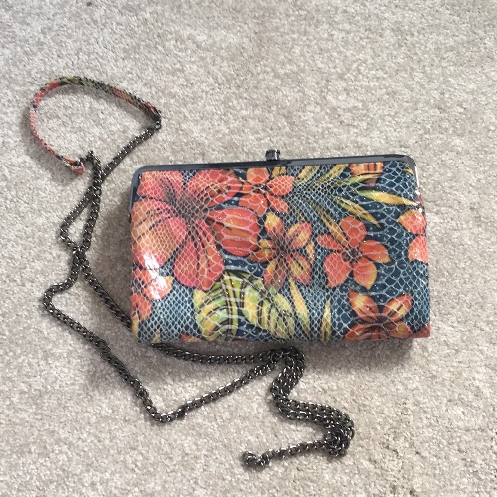 NEW WOT HOBO flower clutch with chain strap